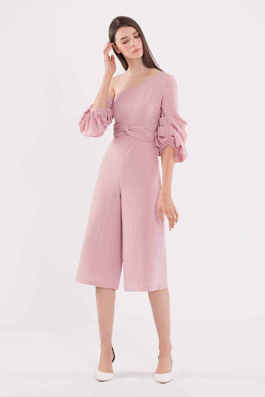 Dijutaris Jumpsuit Cullotes (Pale Pink)