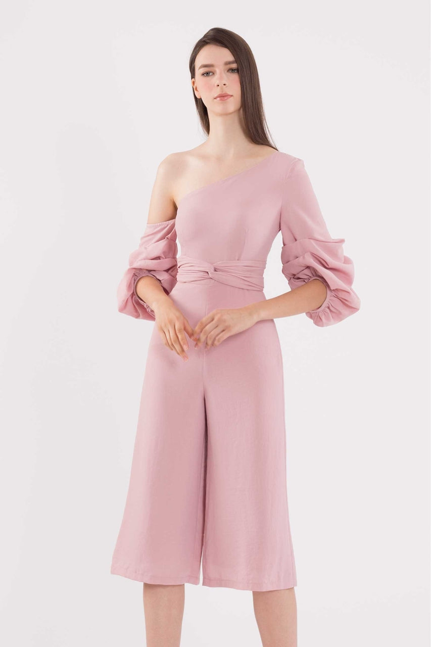 Dijutaris Jumpsuit Cullotes (Pale Pink)