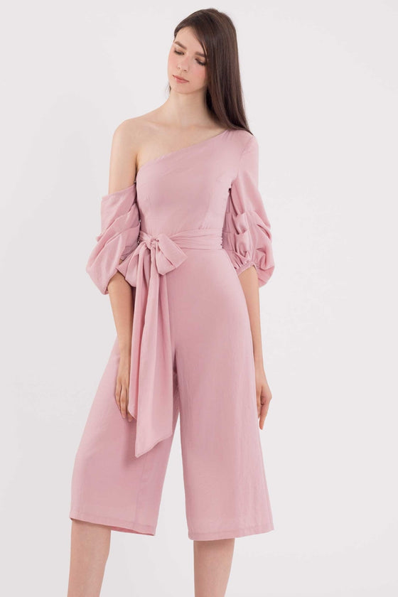 Dijutaris Jumpsuit Cullotes (Pale Pink)