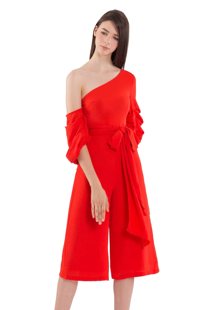 Dijutaris Jumpsuit Cullotes (Tangerine)