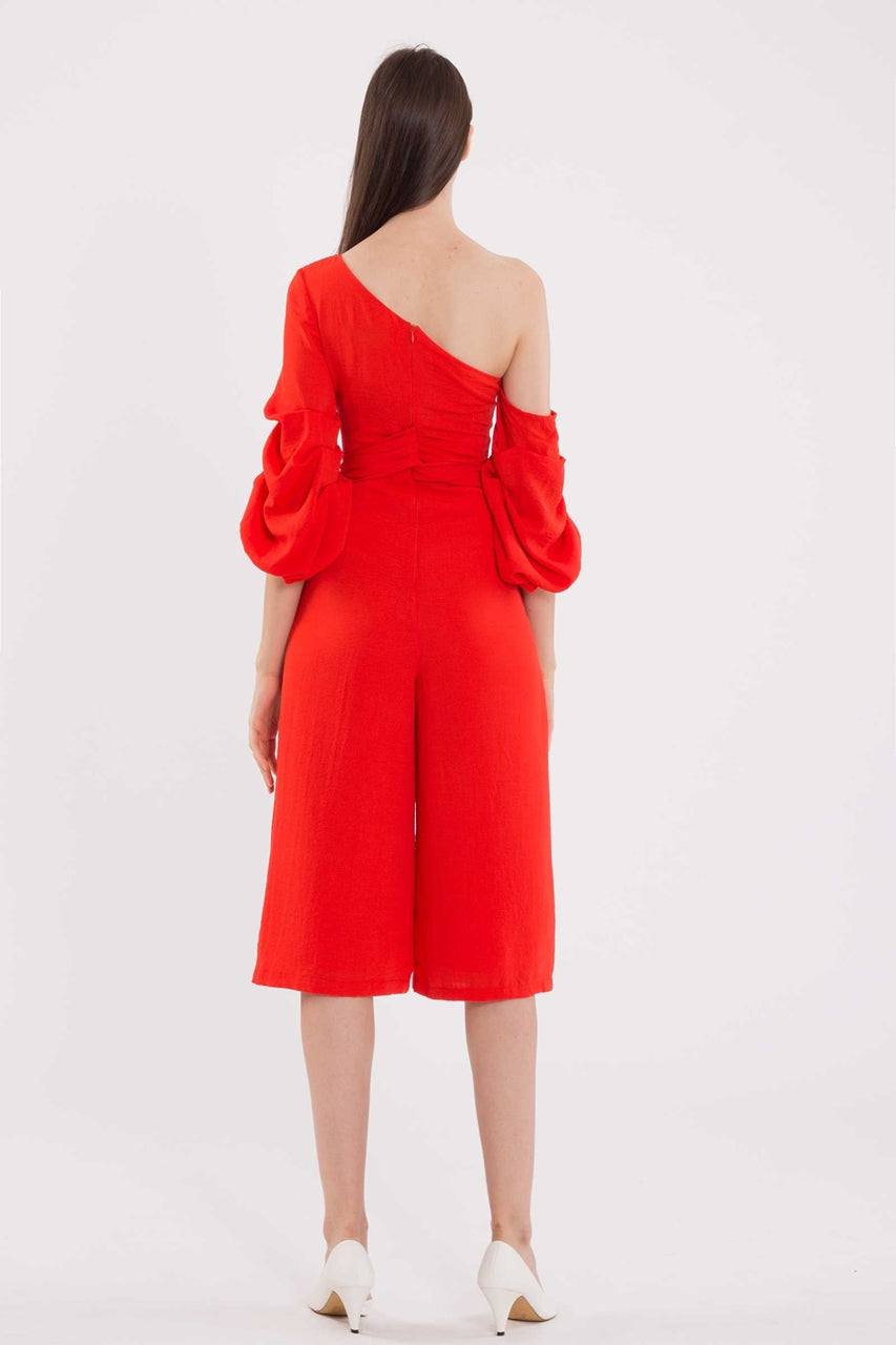 Dijutaris Jumpsuit Cullotes (Tangerine)