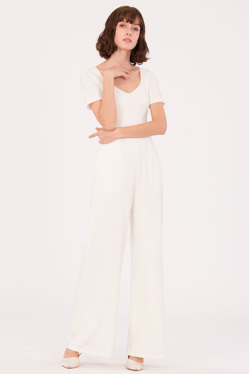 Duferhik Jumpsuit (White)