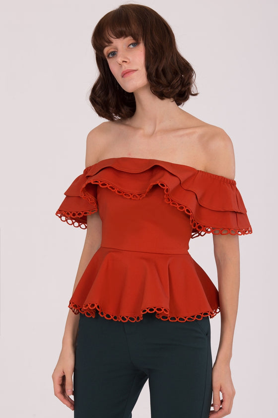 Darvioky Top (Rust Orange)