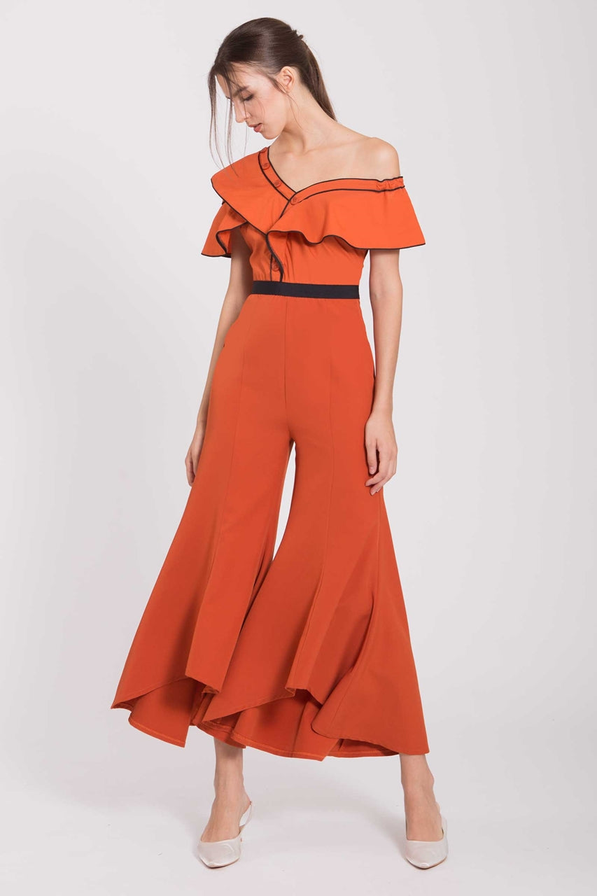 Darlz Jumpsuits (Rust Orange)