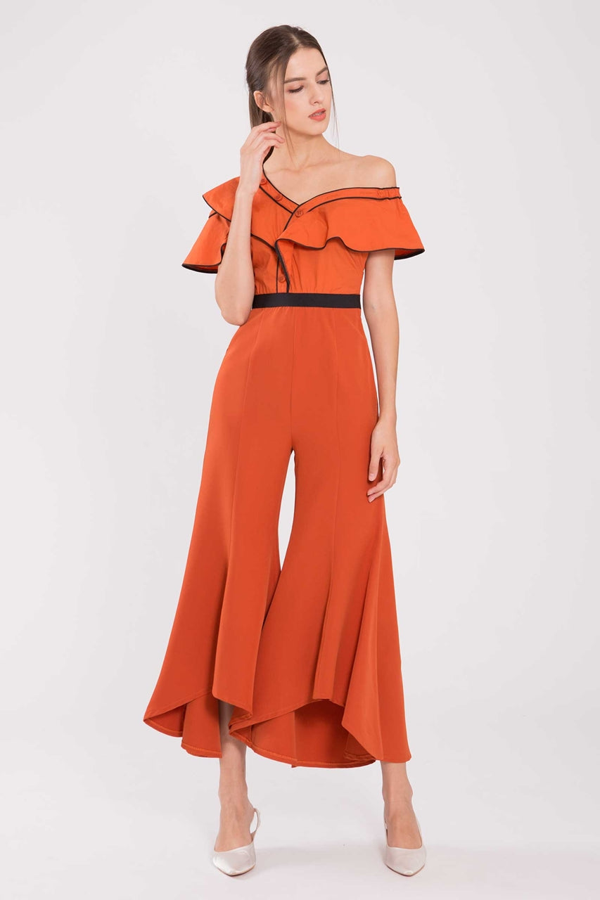 Darlz Jumpsuits (Rust Orange)