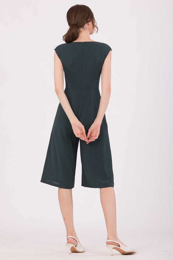 Doferfiy Jumpsuit Cullotes (Dark Green)