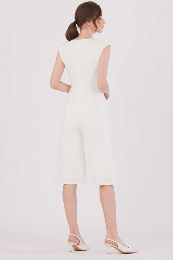Doferfiy Jumpsuit Cullotes (White)