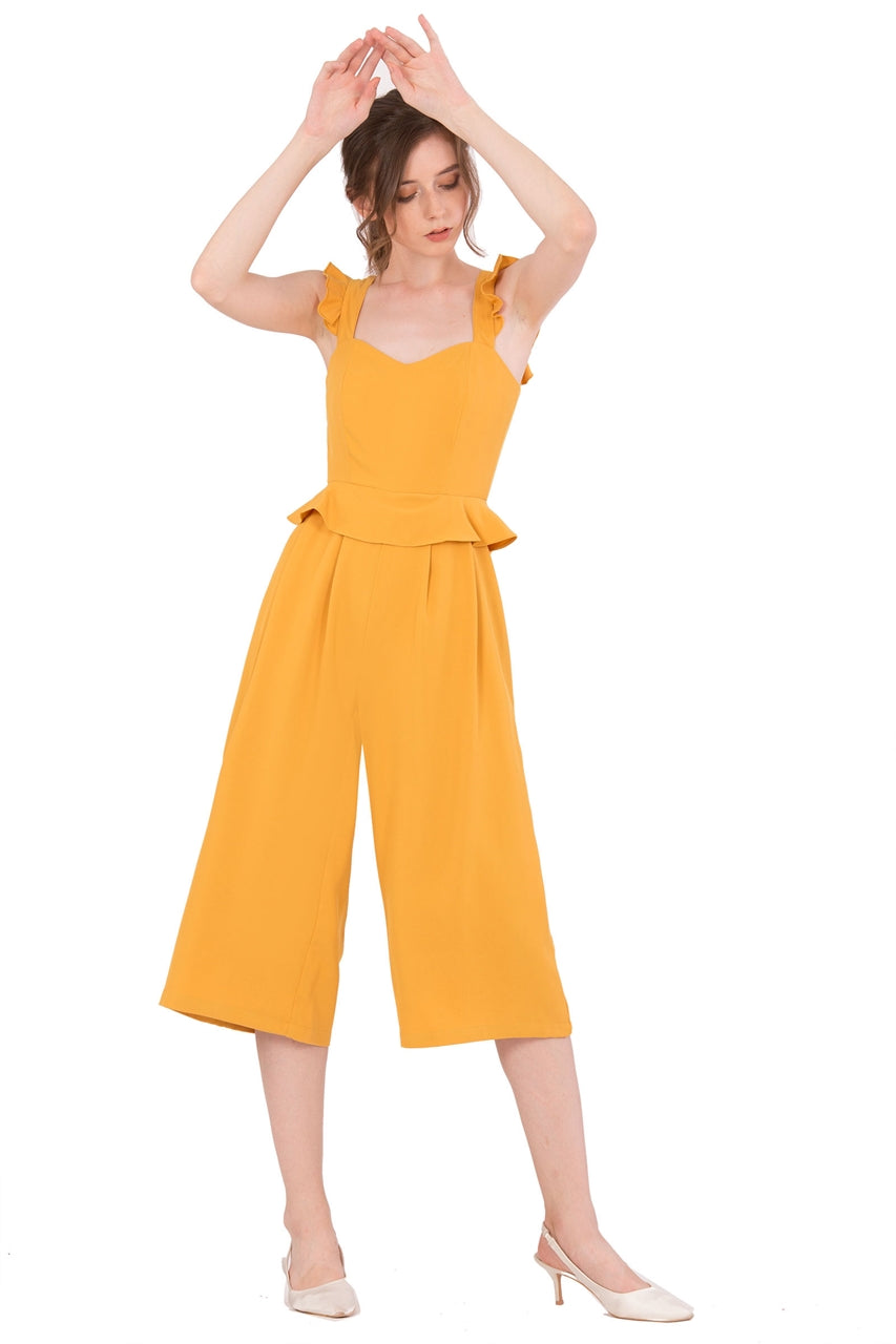 Diutol Jumpsuit Cullotes (Mustard)