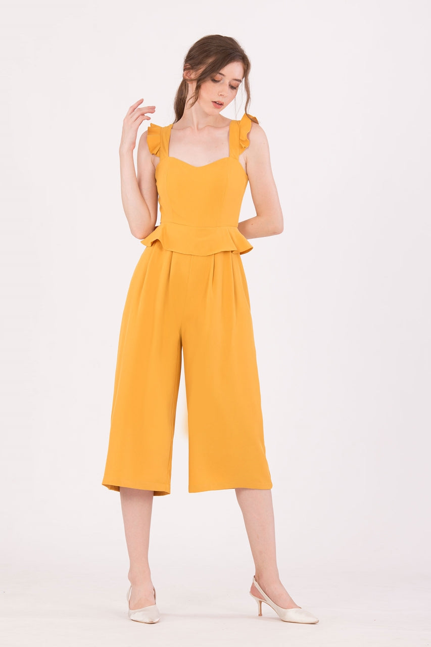 Diutol Jumpsuit Cullotes (Mustard)