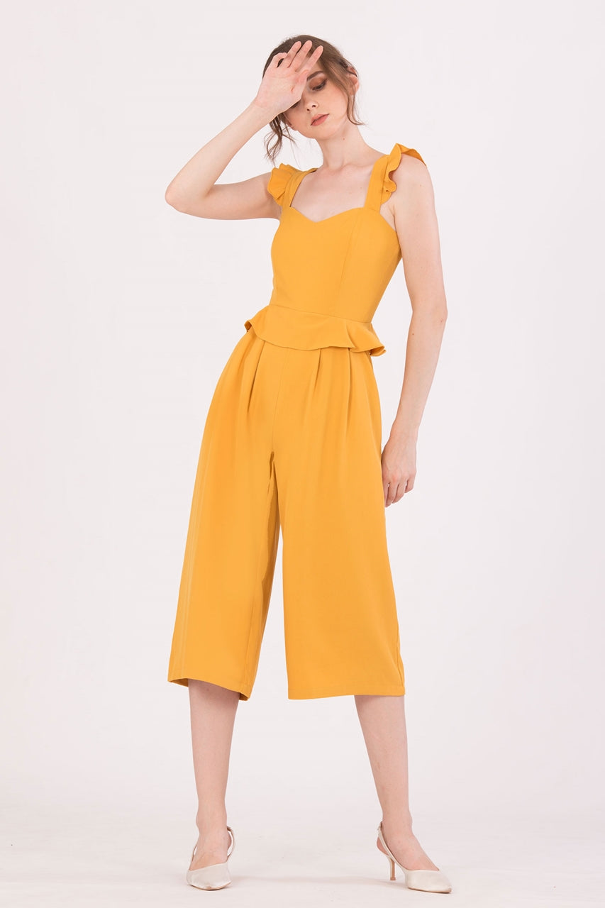 Diutol Jumpsuit Cullotes (Mustard)