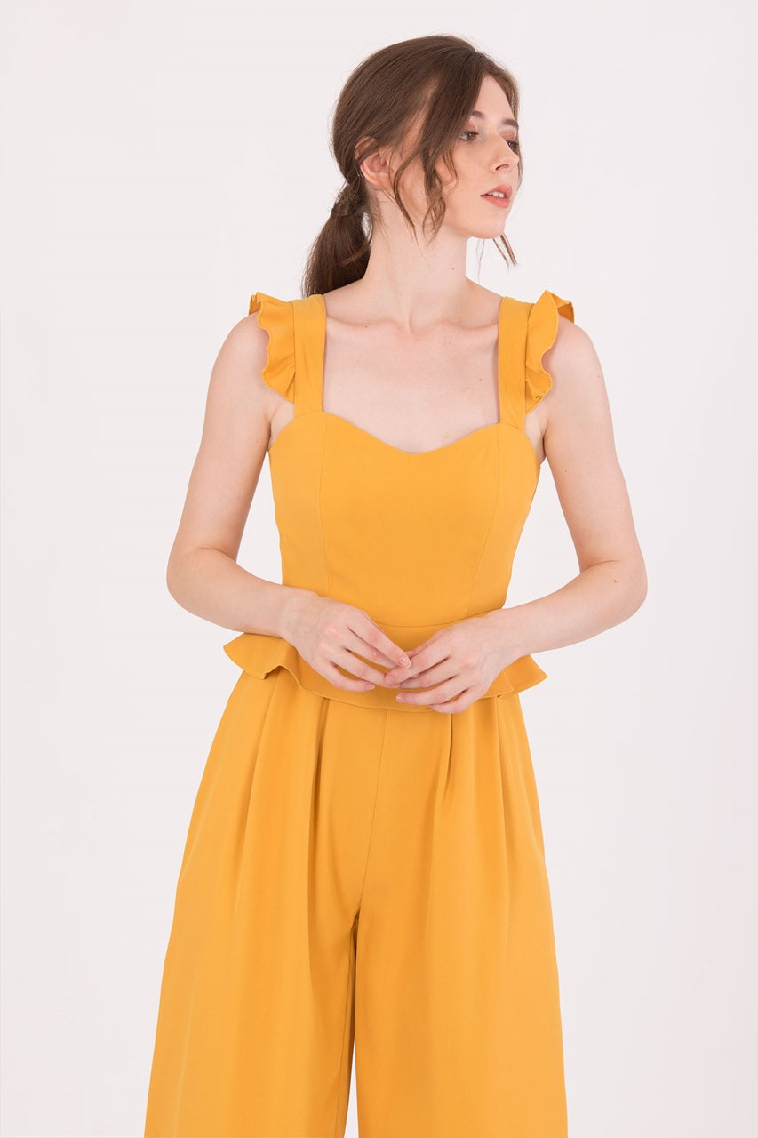 Diutol Jumpsuit Cullotes (Mustard)