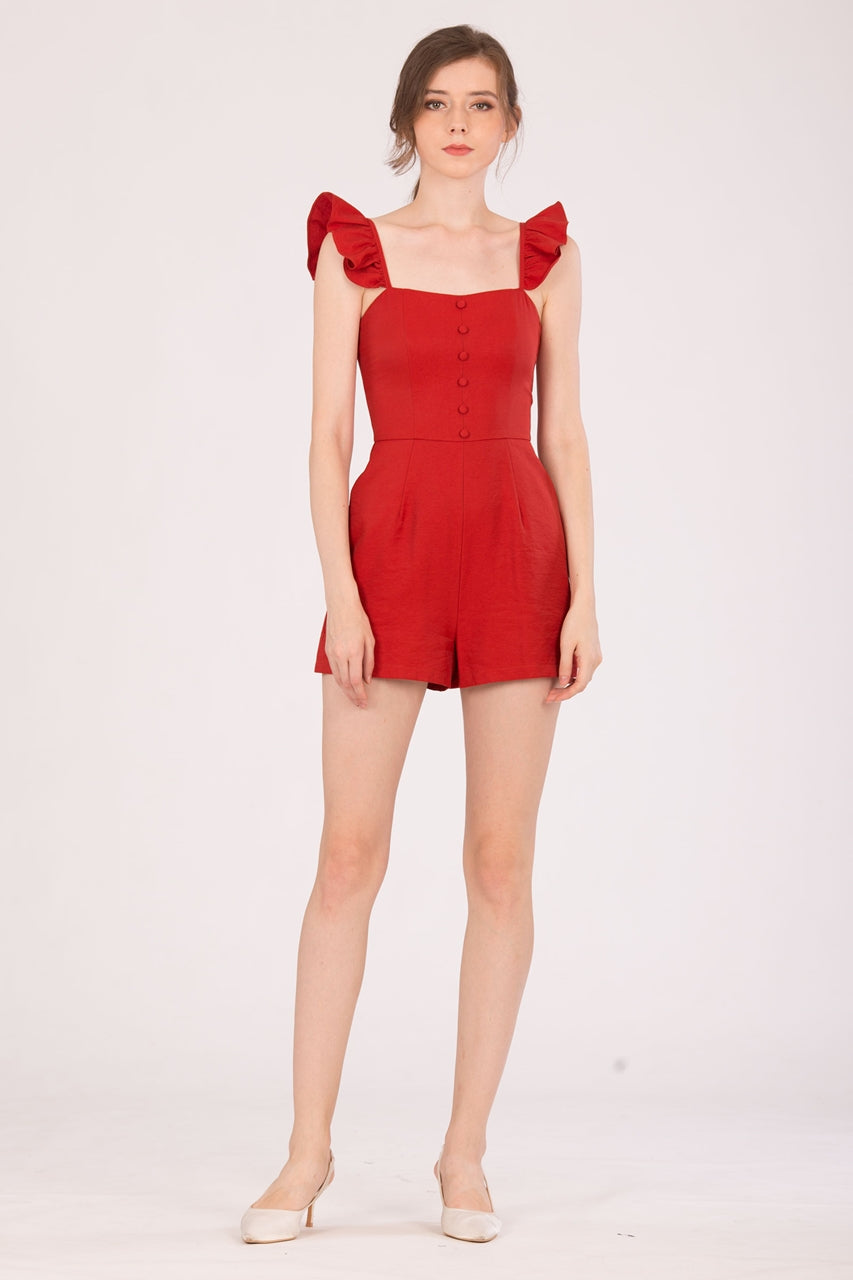 Dohanic Romper (Tangerine)