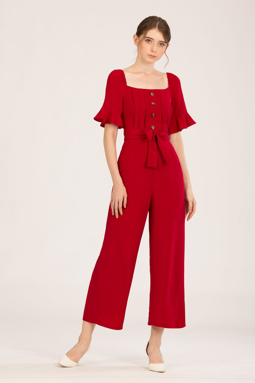 Danafiriol Jumpsuit (Maroon)