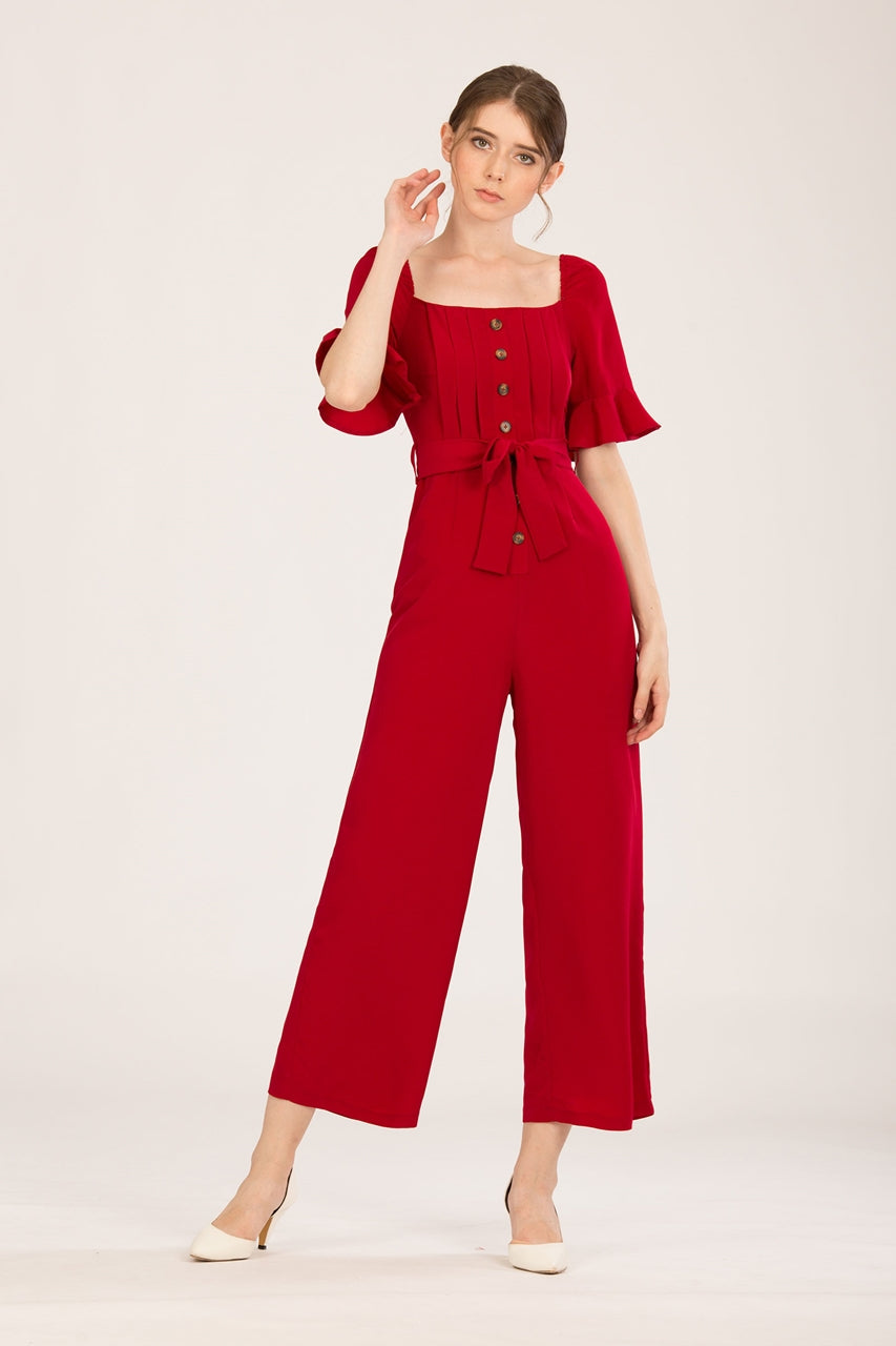 Danafiriol Jumpsuit (Maroon)