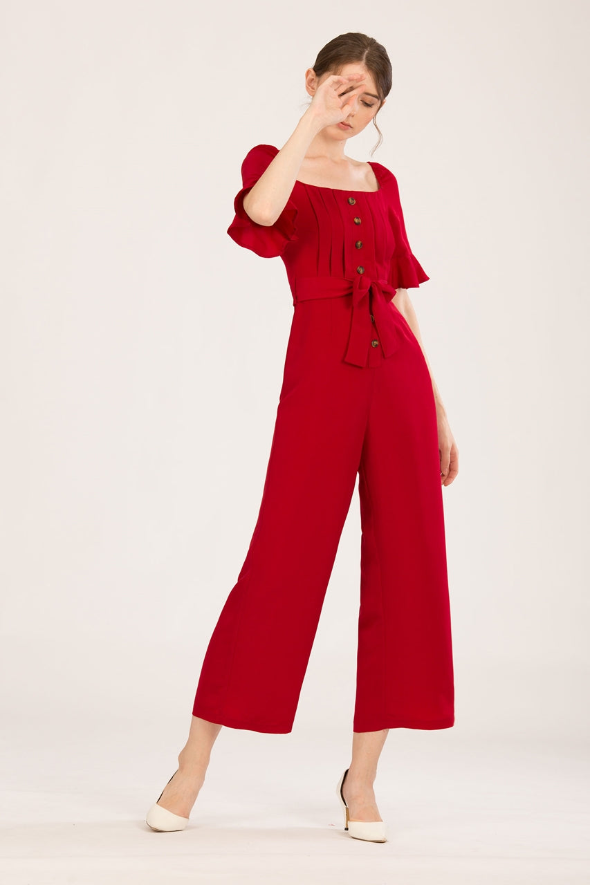 Danafiriol Jumpsuit (Maroon)