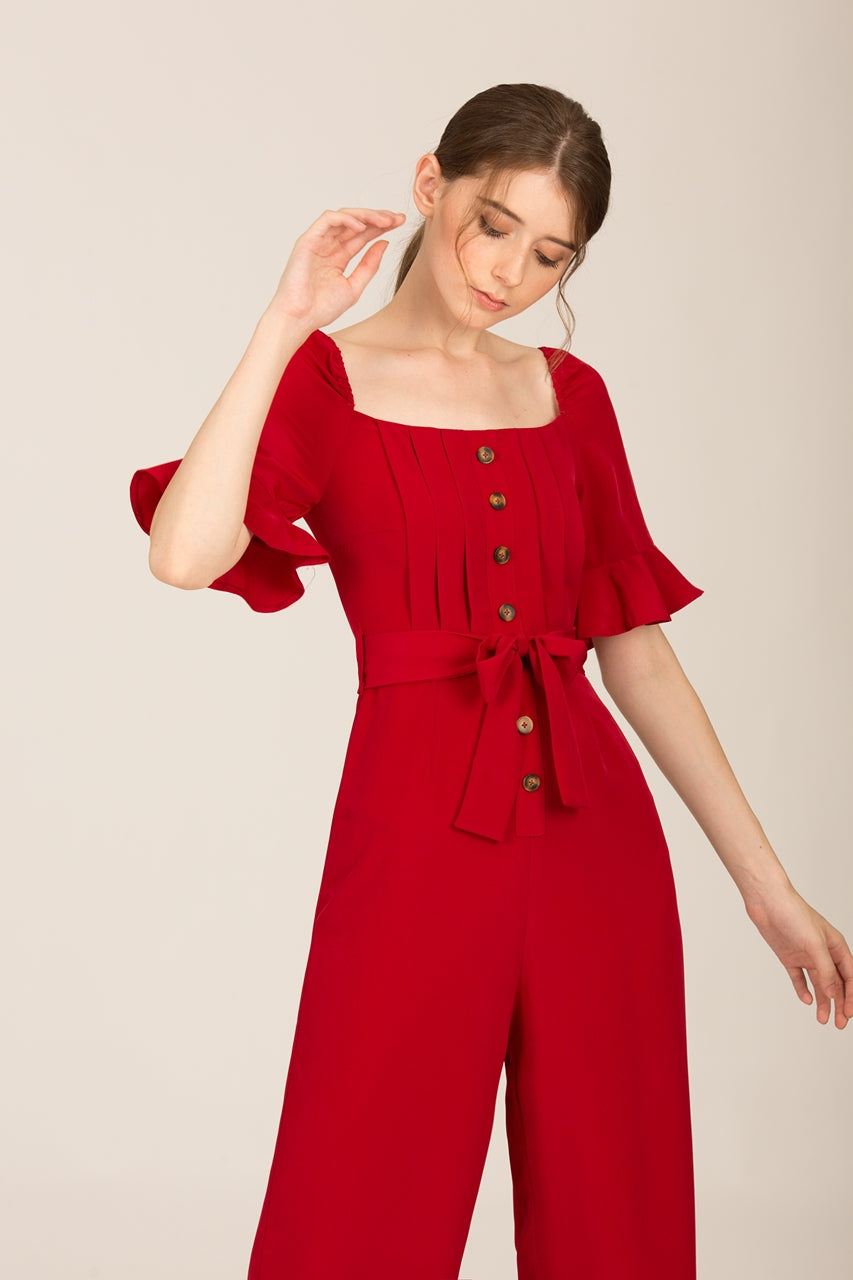 Danafiriol Jumpsuit (Maroon)