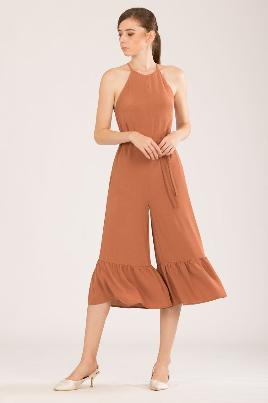 Dofihuxaz Jumpsuit (Brown)