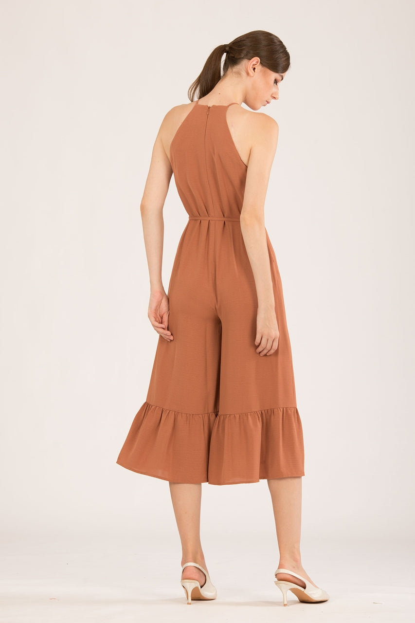 Dofihuxaz Jumpsuit (Brown)