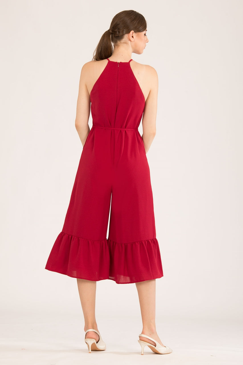 Dofihuxaz Jumpsuit (Maroon)