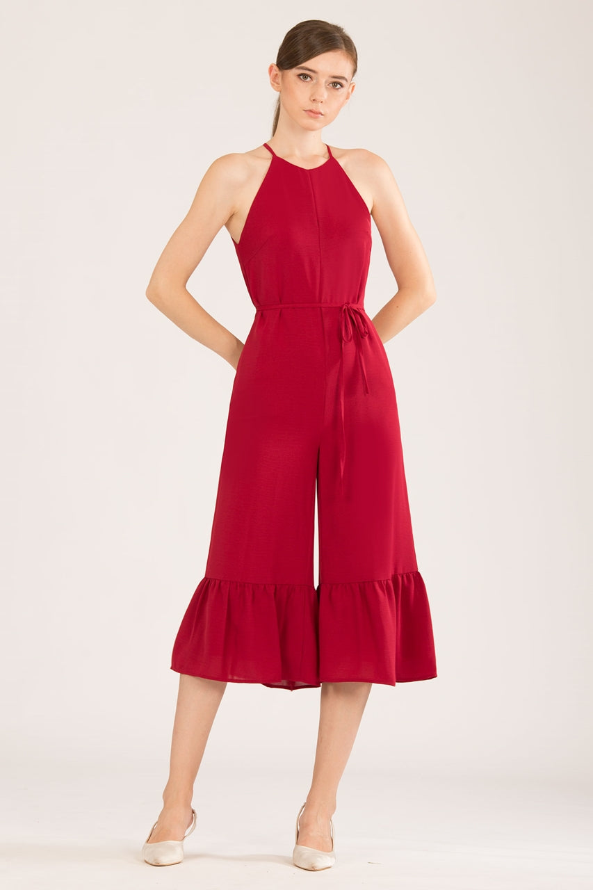 Dofihuxaz Jumpsuit (Maroon)