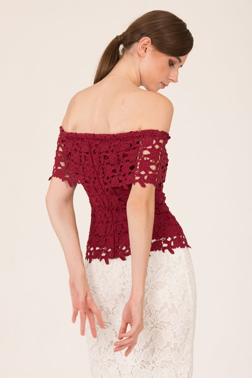 Duxca Top (Maroon)