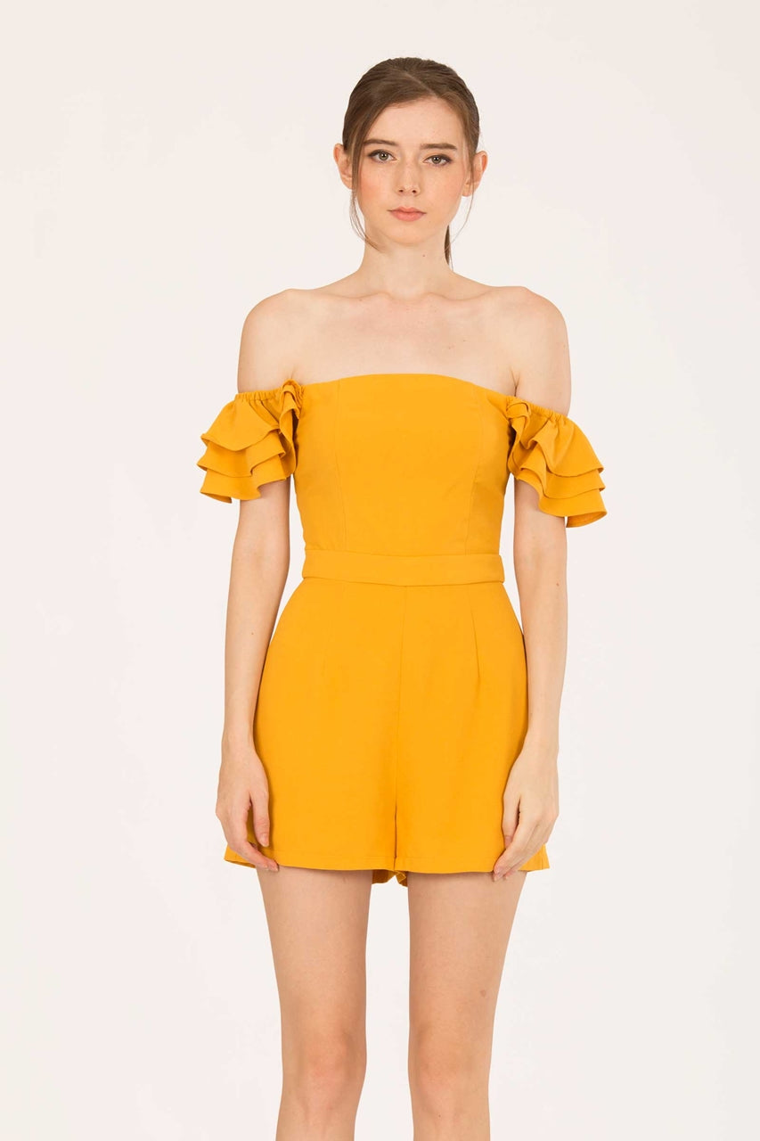 Darumo Romper (Mustard)