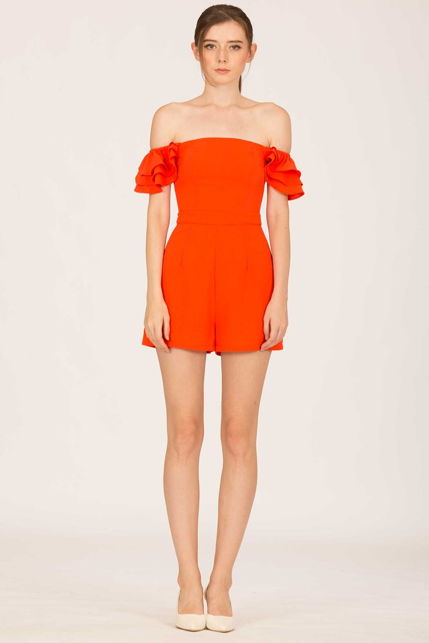 Darumo Romper (Tangerine)