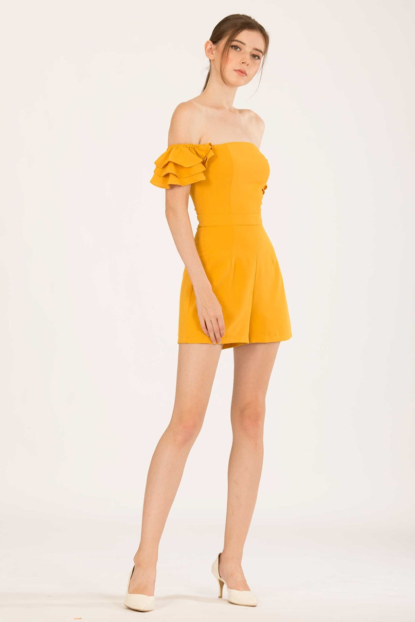 Darumo Romper (Mustard)