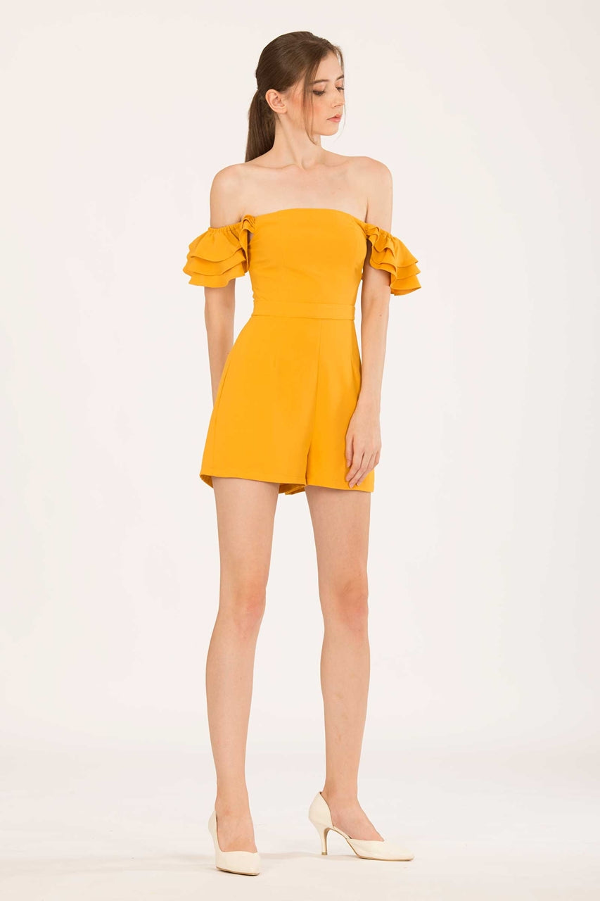 Darumo Romper (Mustard)