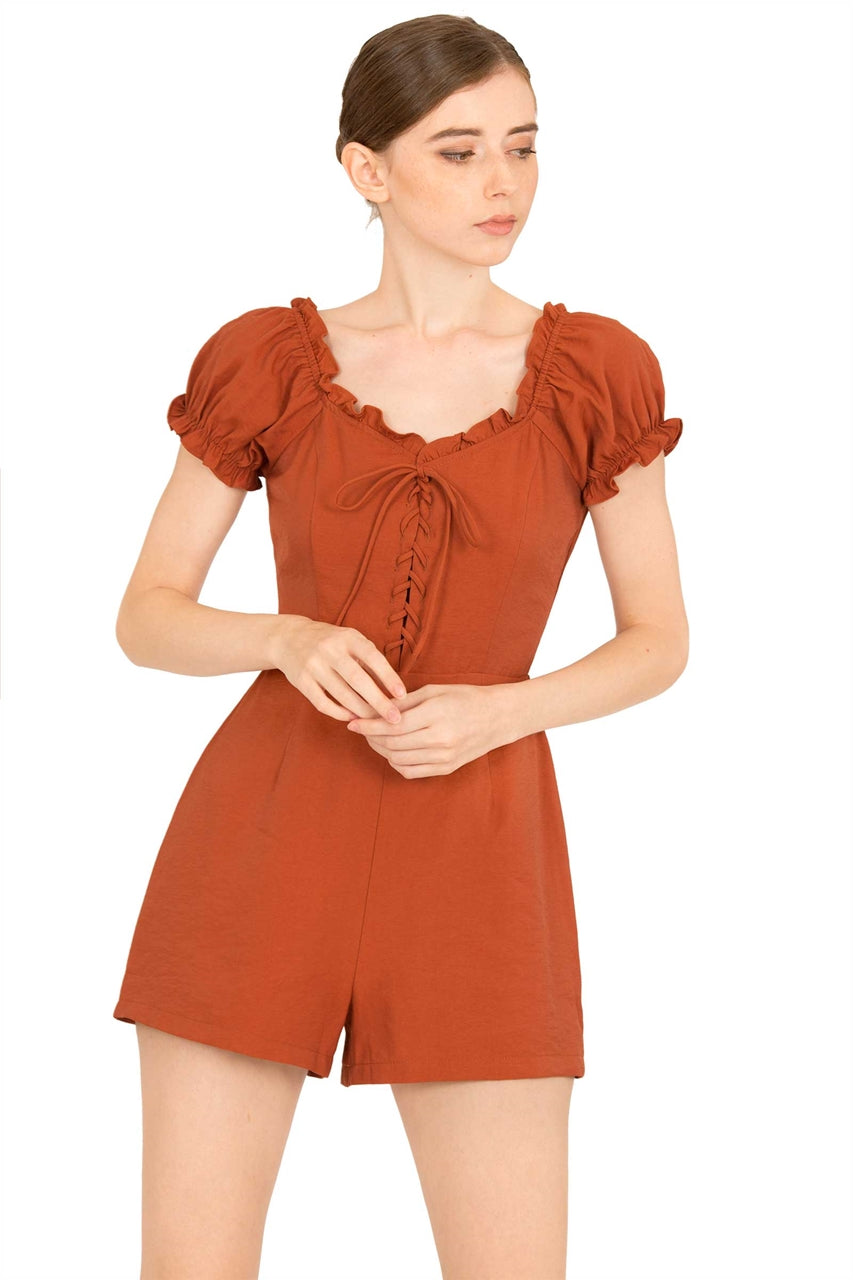 Detiamise Romper (Brown)