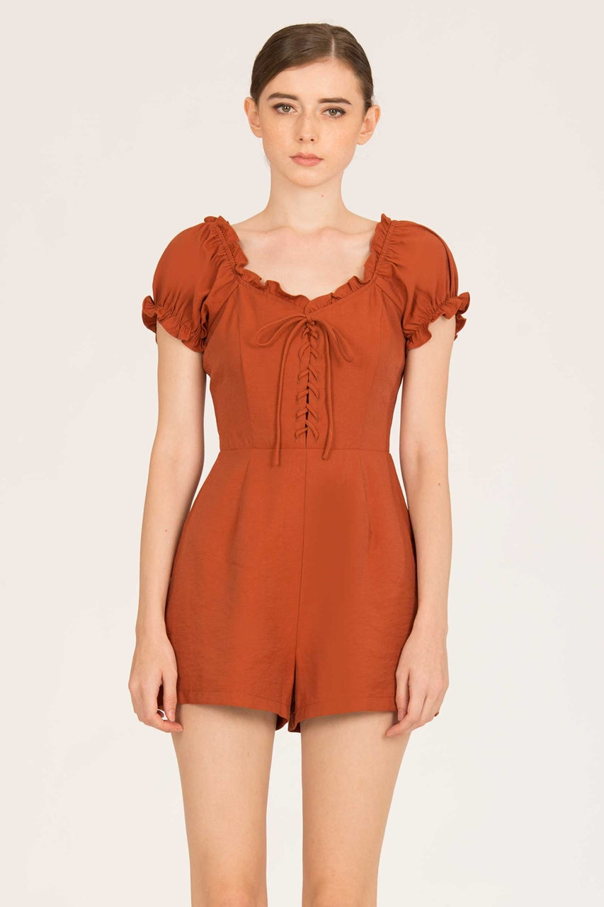 Detiamise Romper (Brown)