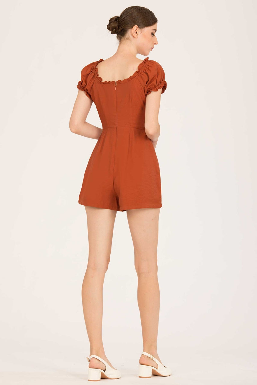 Detiamise Romper (Brown)