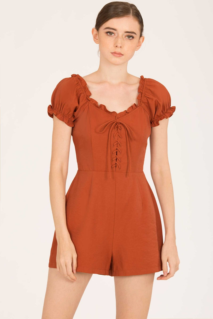 Detiamise Romper (Brown)