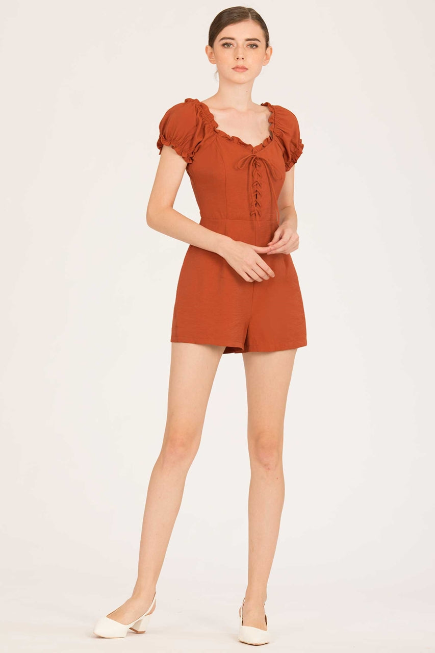 Detiamise Romper (Brown)