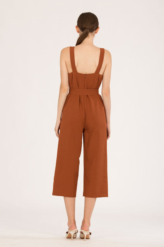 Demuxie Jumpsuit (Brown)