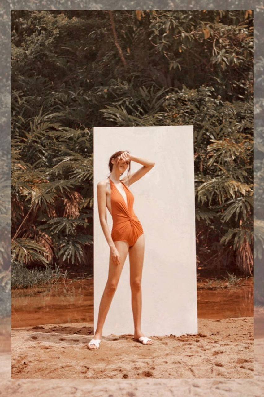 Darsala Bodysuit  (Rust Orange) (Non Returnable)