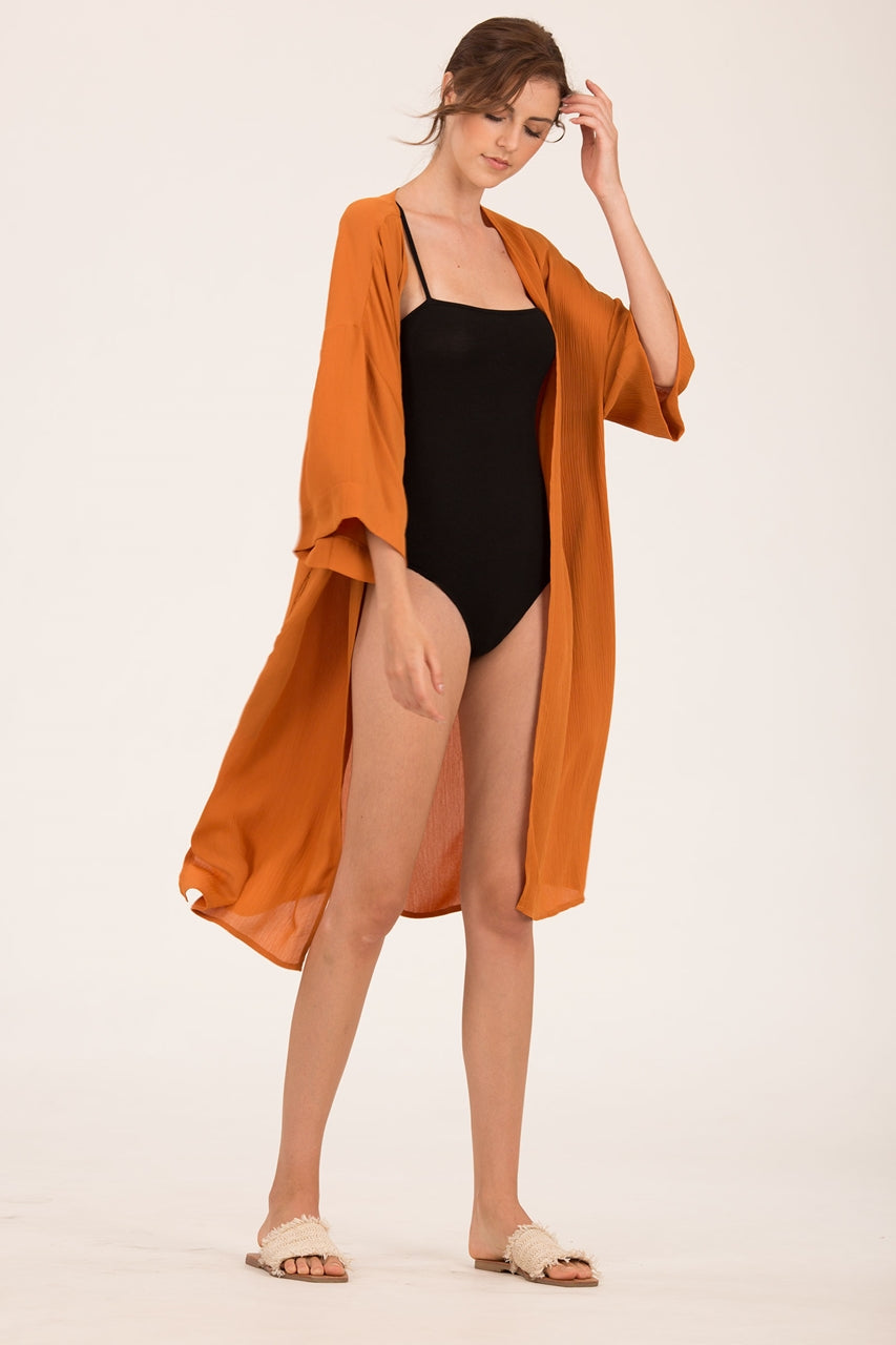 Danurtis Kimono Cardi (Rust Orange)