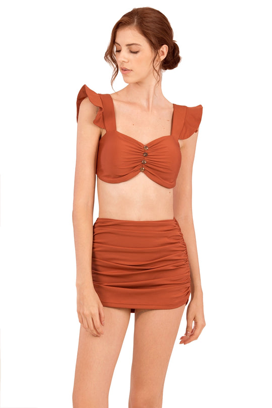 Demienyur Bikini Top (Brown) (Non Returnable)