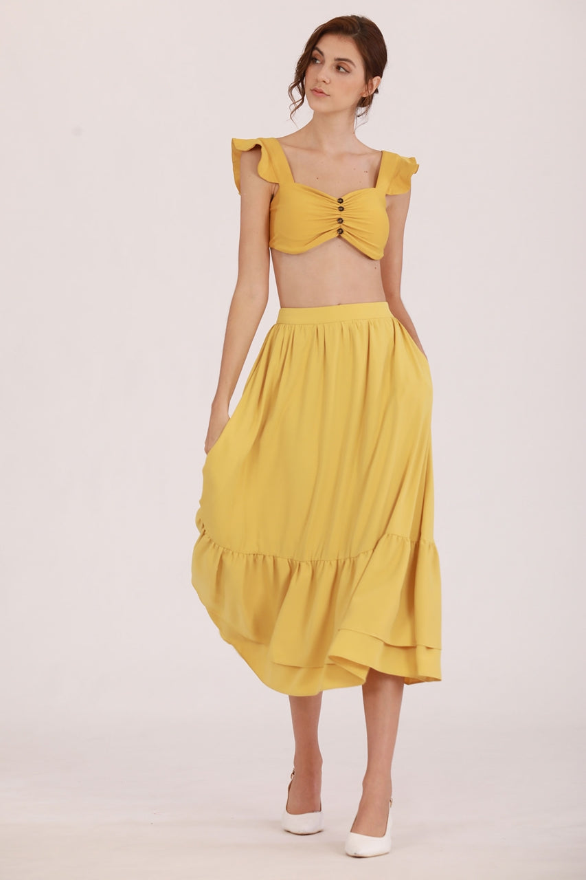 Demienyur Bikini Top (Yellow) (Non Returnable)