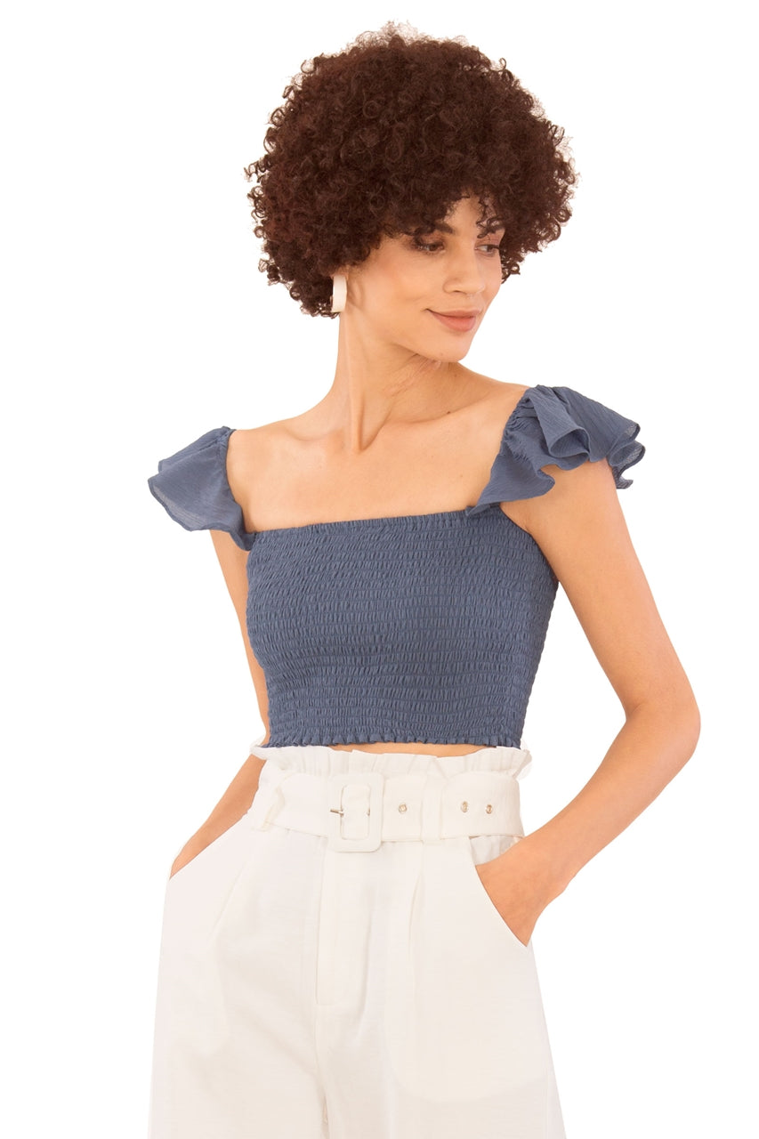 Desmoce Top (Denim Blue)