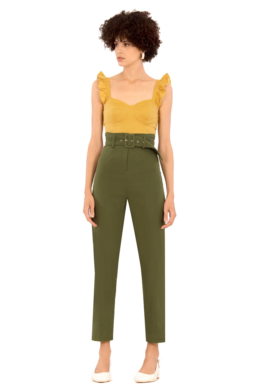 Drynnly Top (Olive Yellow)