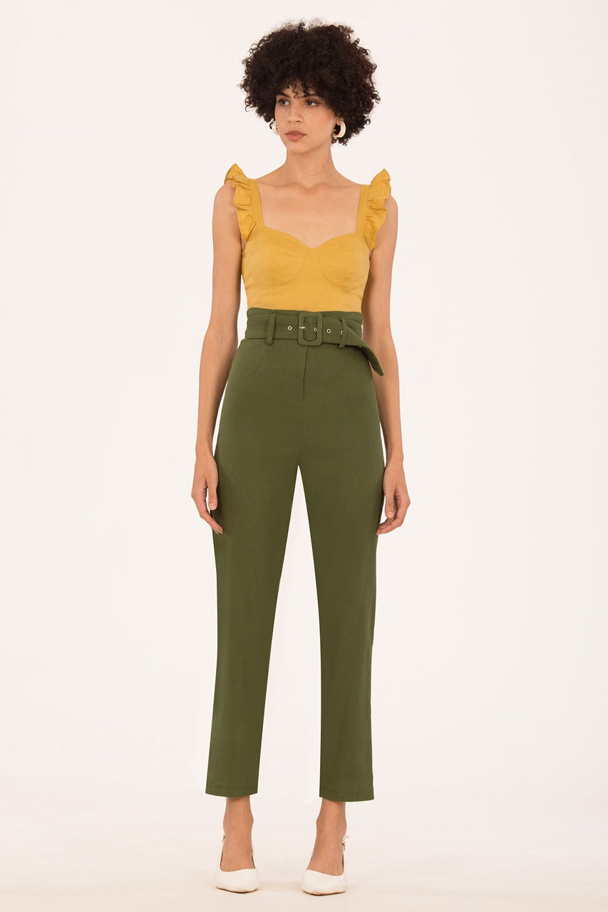 Drynnly Top (Olive Yellow)