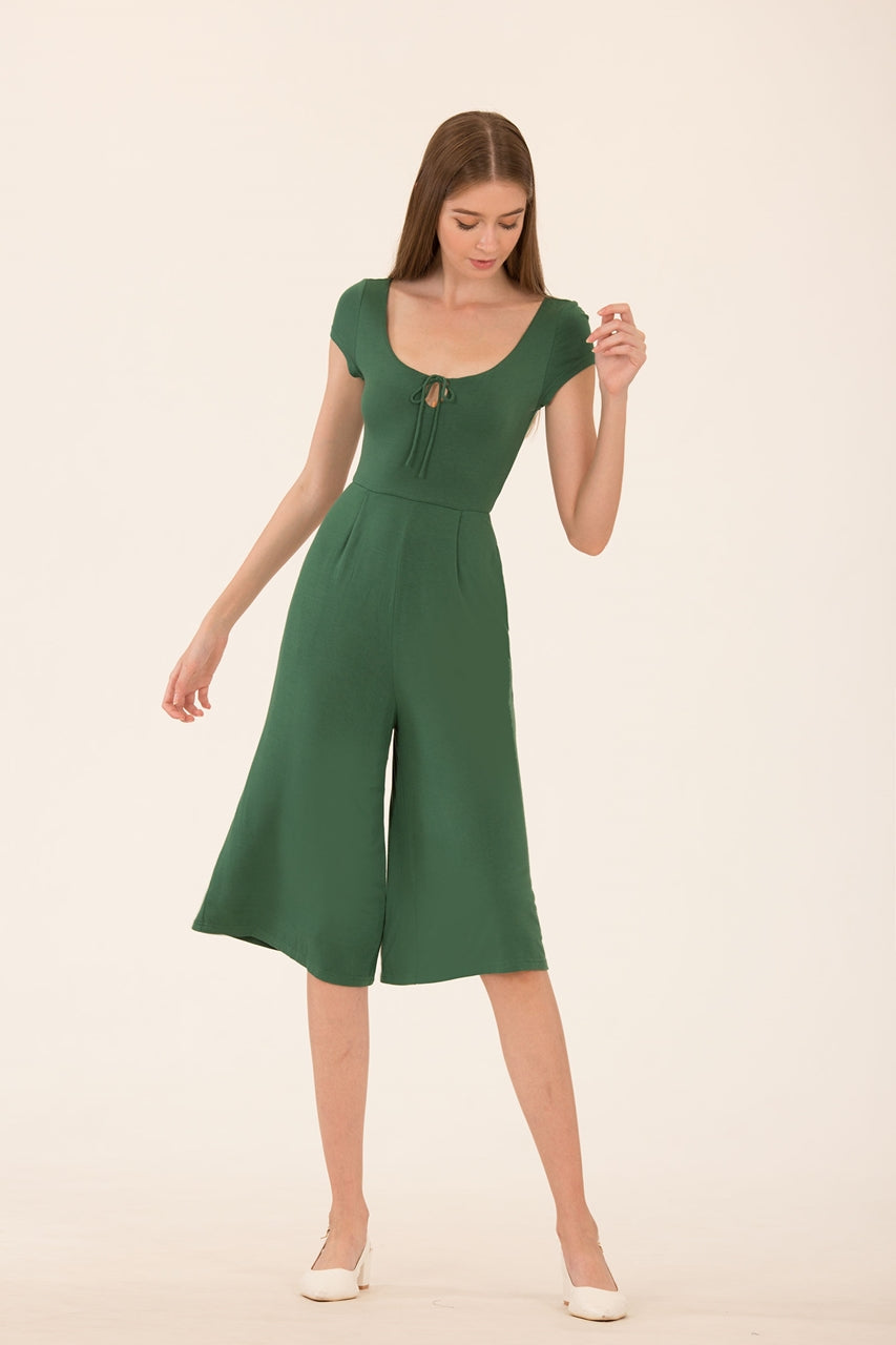 Dalamixy Jumpsuit Cullotes (Green)