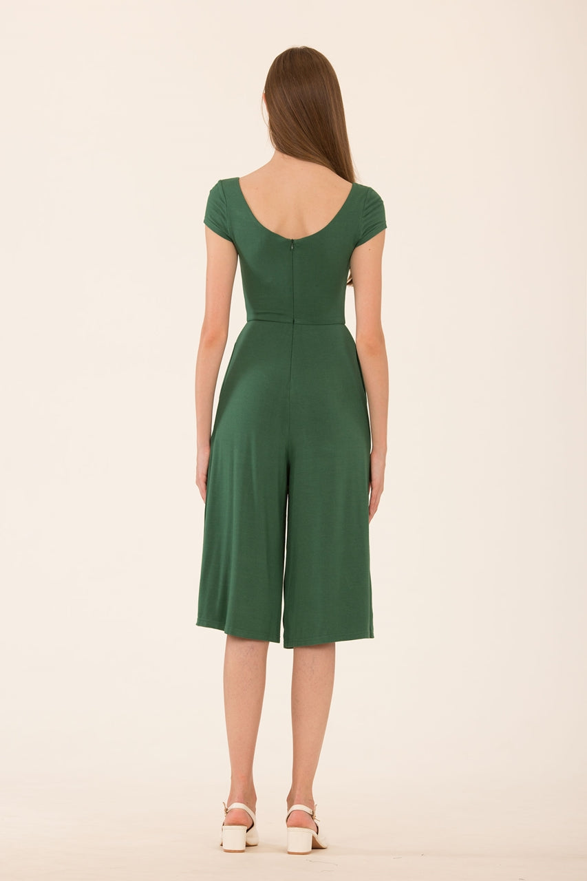 Dalamixy Jumpsuit Cullotes (Green)