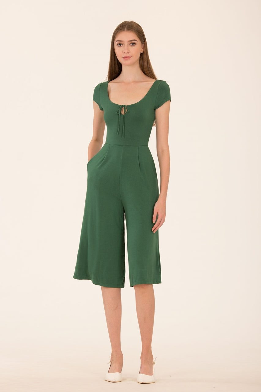 Dalamixy Jumpsuit Cullotes (Green)