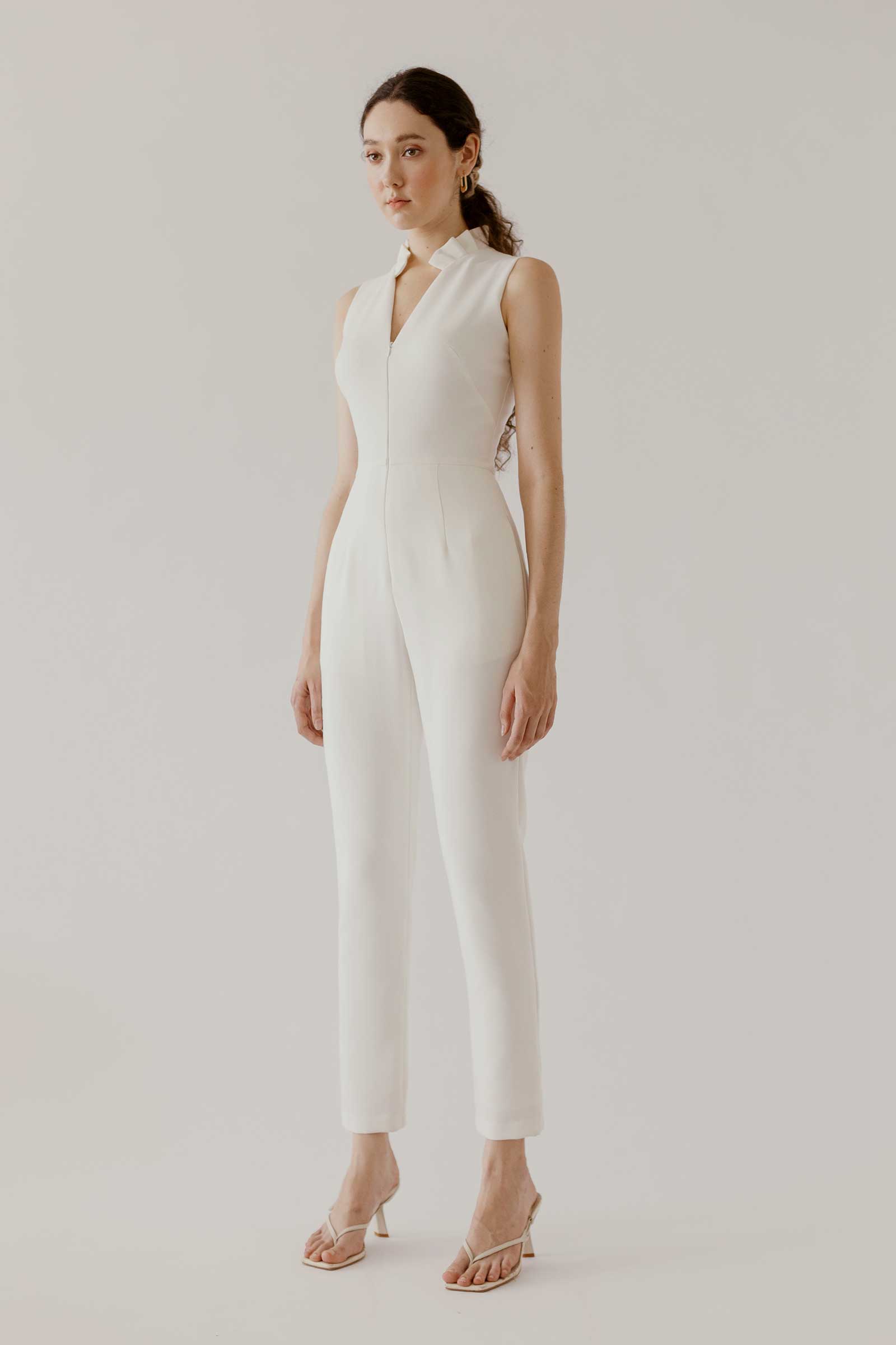 Davienif Jumpsuit (White)