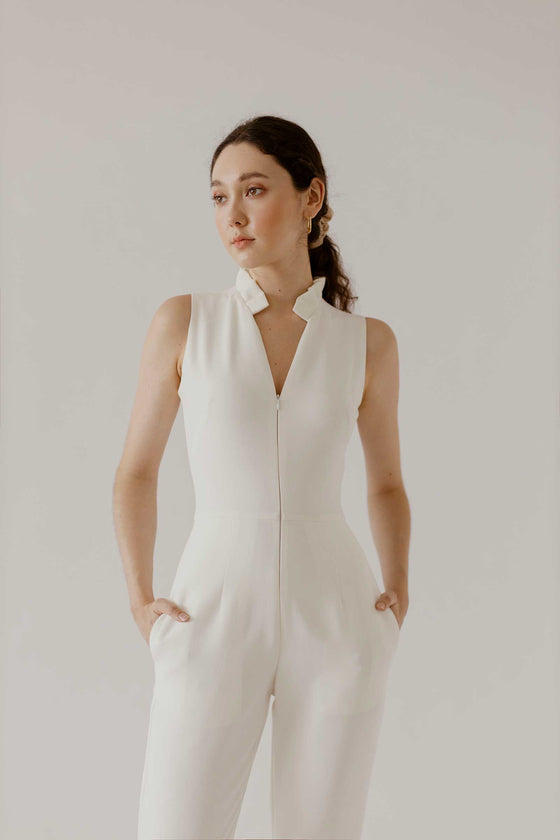 Davienif Jumpsuit (White)