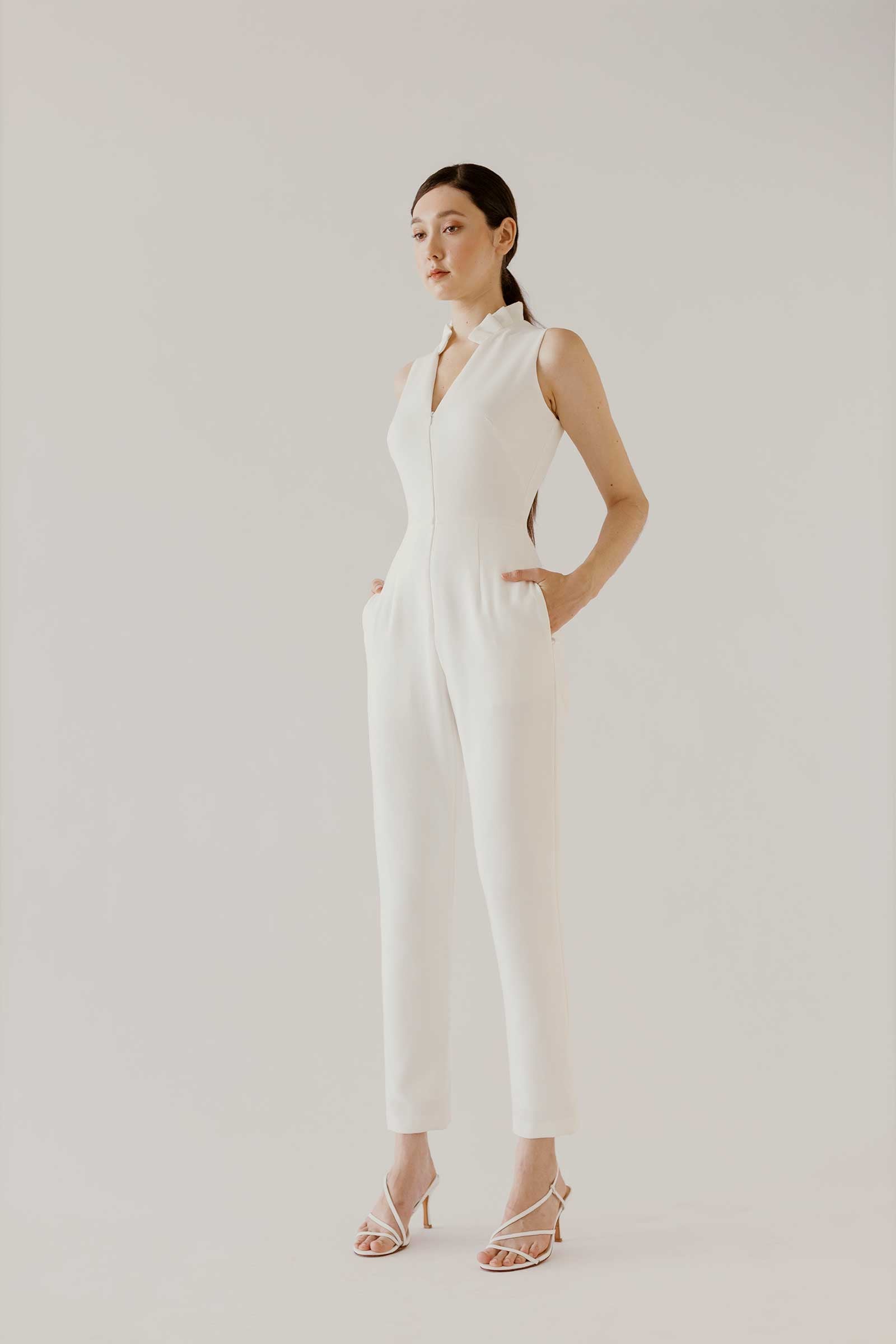 Davienif Jumpsuit (White)