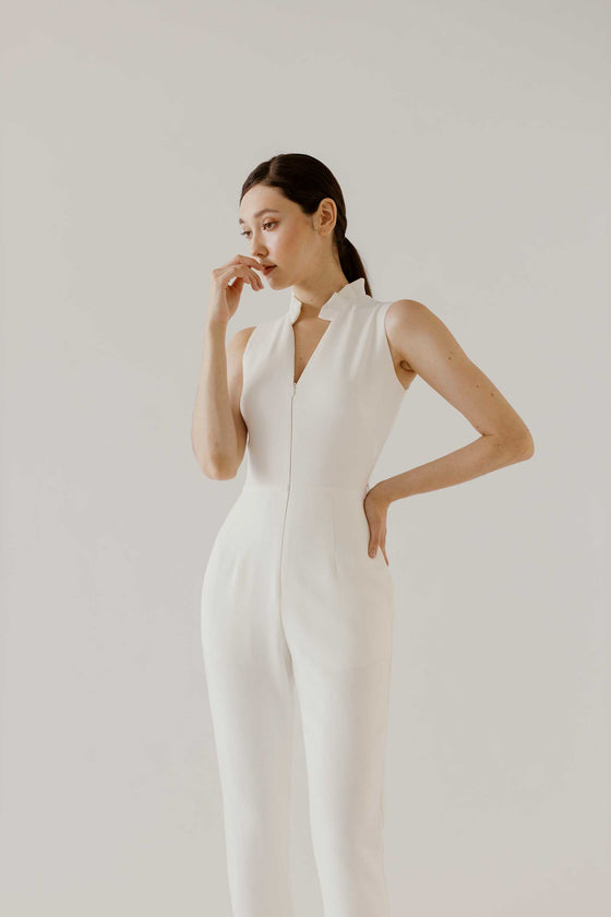 Davienif Jumpsuit (White)