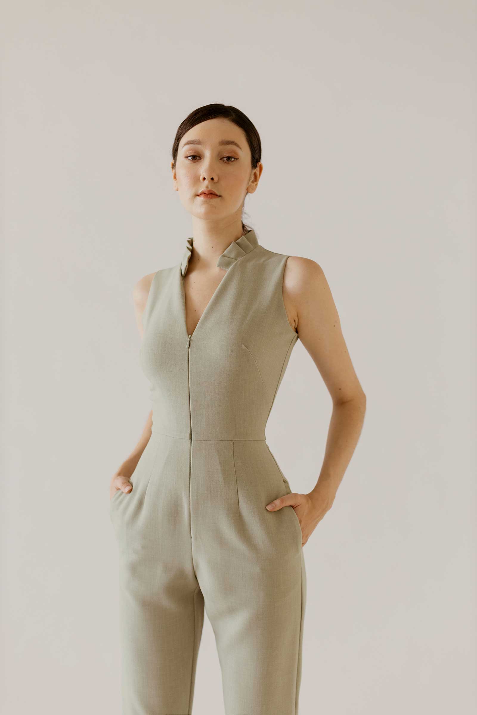 Davienif Jumpsuit (Sage)